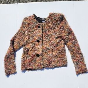 IRO Helga Boucle Wool Blend Blazer in Multi US Size 10